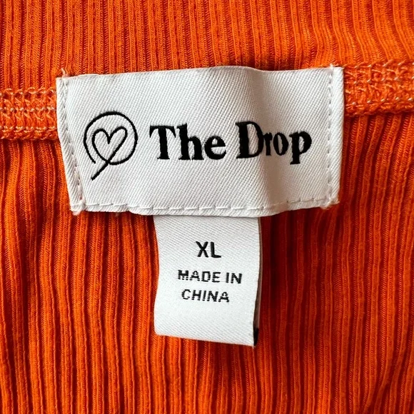 The Drop Orange Athletic Crop Too. Size XL. NWOT. - Picture 3 of 4